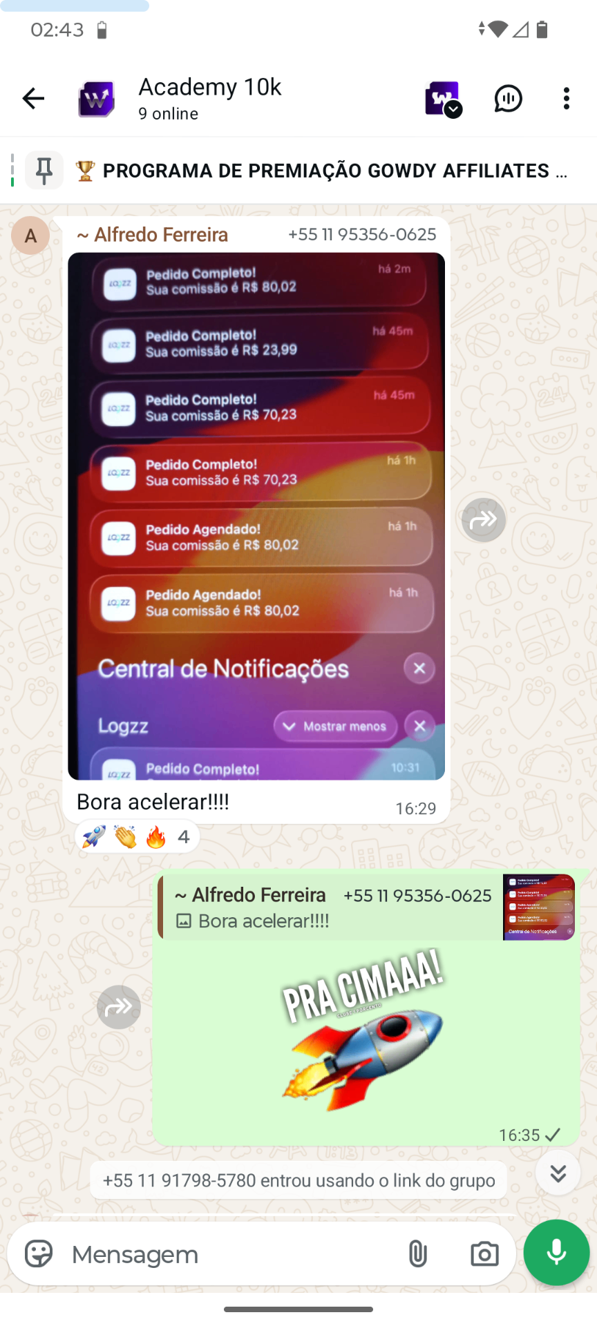 Print de resultado real de aluno #7